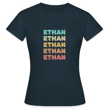 Ethan Ethan - T-shirt Femme - marine - Devant - AI Model Female 172 dark (172cm)