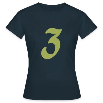 3 - T-shirt Femme - marine - Devant - AI Model Female 172 dark (172cm)