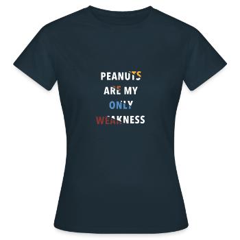 Peanut Allergy Nut Allergy Awareness - Women's T-Shirt - navy - Front - AI Model Female 172 dark (172cm)