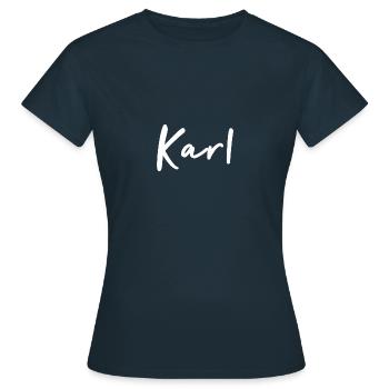 Karl - T-shirt Femme - marine - Devant - AI Model Female 172 dark (172cm)