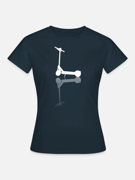 E Scooter Elektro Roller - Frauen T-Shirt - Navy