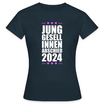 Hen Party 2024 Hen - Women's T-Shirt - navy - Front - AI Model Female 172 dark (172cm)