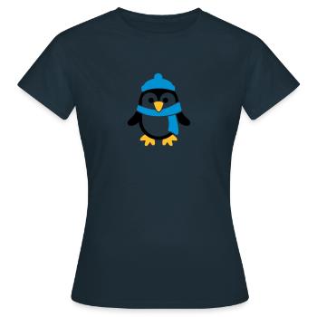 Manchot - T-shirt Femme - marine - Devant - AI Model Female 172 dark (172cm)