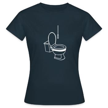 Toilette - T-shirt Femme - marine - Devant - AI Model Female 172 dark (172cm)