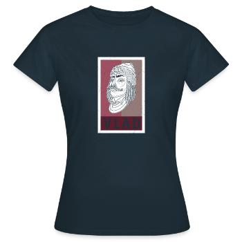 Vlad Tepes Dracula Vampir Rumänien Spruch - Frauen T-Shirt - Navy - Vorne - AI Model Female 172 dark (172cm)