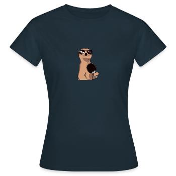 Suricate Joueurs de tennis de table - T-shirt Femme - marine - Devant - AI Model Female 172 dark (172cm)