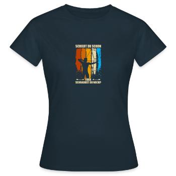 Schießt du Pfeil Bogen Bogenschießen Bogenschütze - Frauen T-Shirt - Navy - Vorne - AI Model Female 172 dark (172cm)
