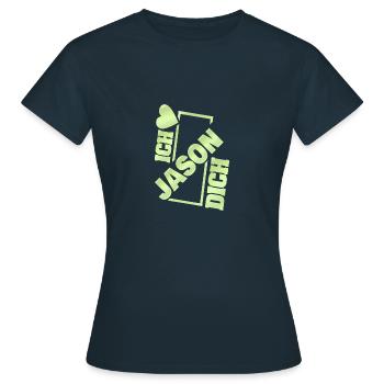 Cadeau pour Jason - T-shirt Femme - marine - Devant - AI Model Female 172 dark (172cm)