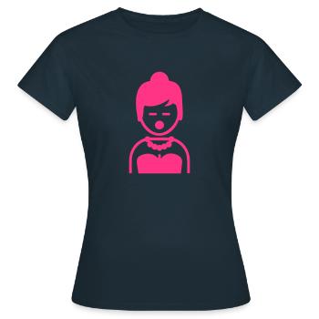 Singer - Women's T-Shirt - navy - Front - AI Model Female 172 dark (172cm)