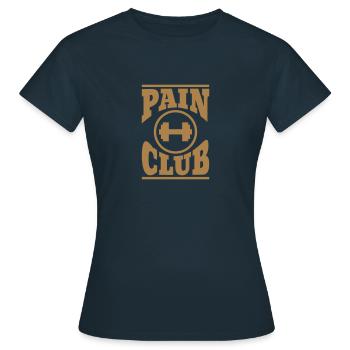 Fitnessstudio - Frauen T-Shirt - Navy - Vorne - AI Model Female 172 dark (172cm)
