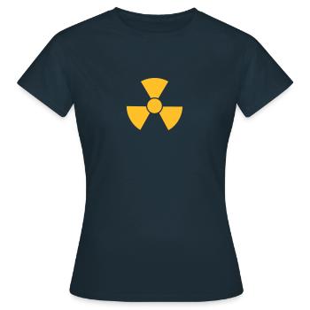 Radio Active 1c - Women's T-Shirt - navy - Front - AI Model Female 172 dark (172cm)