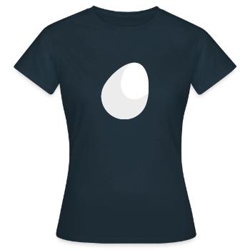 EGG - Women's T-Shirt - navy - Front - AI Model Female 172 dark (172cm)