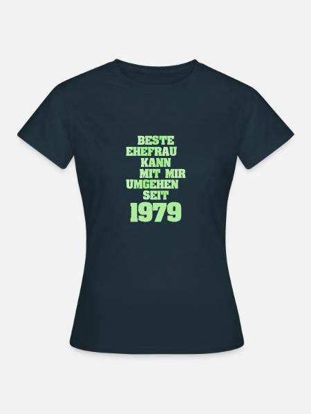 Frau 1979 - Frauen T-Shirt - Navy