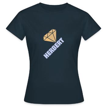 Edel Herbert - Frauen T-Shirt - Navy - Vorne - AI Model Female 172 dark (172cm)