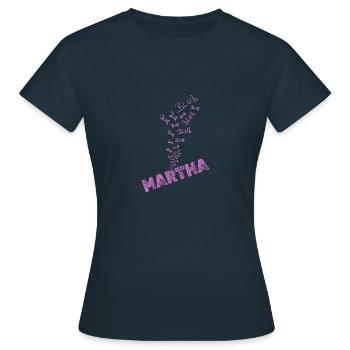 Wasser Martha - Frauen T-Shirt - Navy - Vorne - AI Model Female 172 dark (172cm)