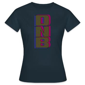 DNB Vert Original Junglist Drum n Bass Green - T-shirt Femme - marine - Devant - AI Model Female 172 dark (172cm)