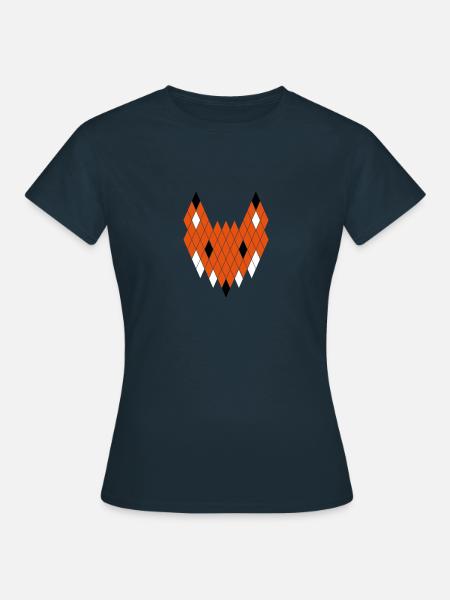 Fuchs - Frauen T-Shirt - Navy