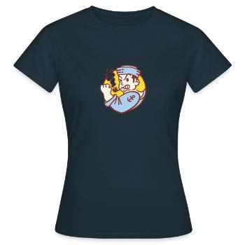 Seemann - Frauen T-Shirt - Navy - Vorne - AI Model Female 172 dark (172cm)
