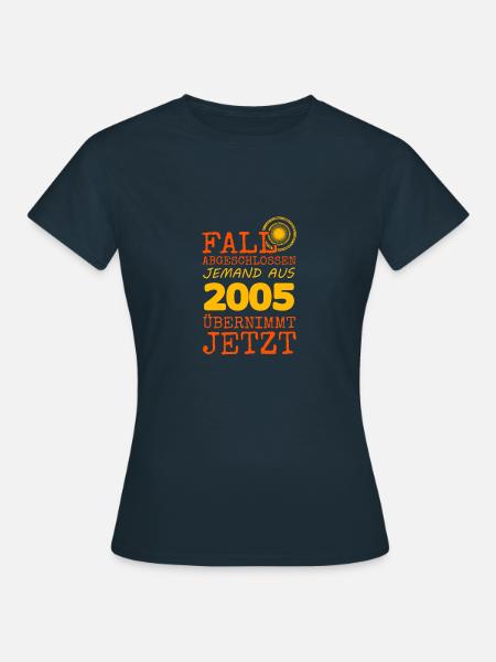 abgeschlossen 2005 - Frauen T-Shirt - Navy