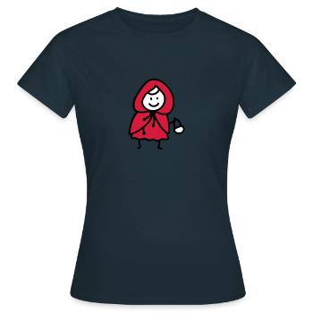 Le Petit Chaperon Rouge 3 - T-shirt Femme - marine - Devant - AI Model Female 172 dark (172cm)