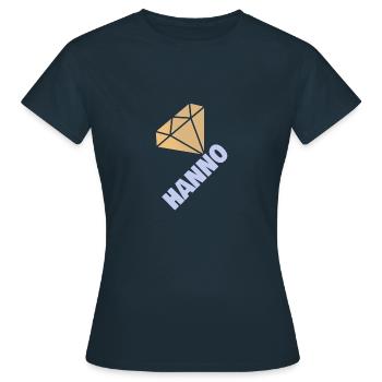 Kostbar Hanno - Frauen T-Shirt - Navy - Vorne - AI Model Female 172 dark (172cm)