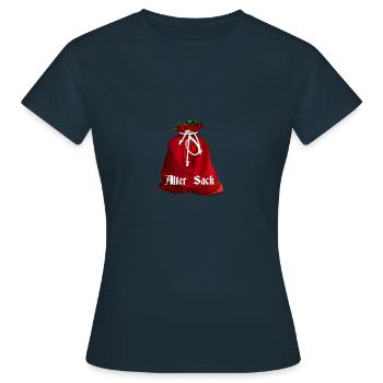 Vieux sac - T-shirt Femme - marine - Devant - AI Model Female 172 dark (172cm)