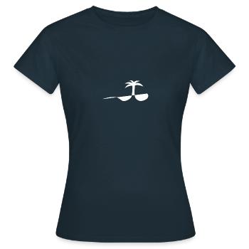 Palme - T-shirt Femme - marine - Devant - AI Model Female 172 dark (172cm)