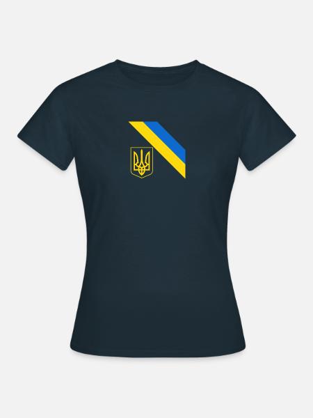 Ukrainisch - Frauen T-Shirt - Navy