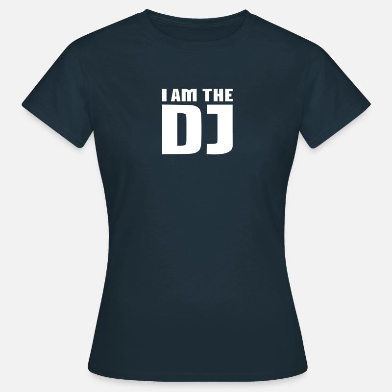 DJ - Women's T-Shirt - navy