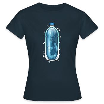 ATTRAPÉ - T-shirt Femme - marine - Devant - AI Model Female 172 dark (172cm)
