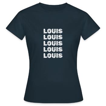 Louis : Louis - T-shirt Femme - marine - Devant - AI Model Female 172 dark (172cm)