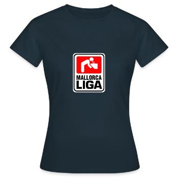Mallorca Liga - Frauen T-Shirt - Navy - Vorne - AI Model Female 172 dark (172cm)