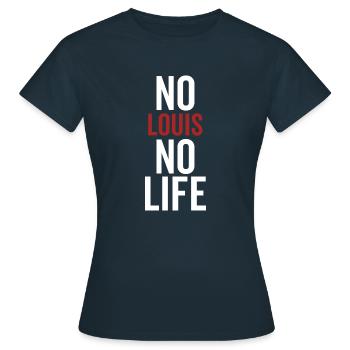 Pas de Louis Pas de vie - T-shirt Femme - marine - Devant - AI Model Female 172 dark (172cm)