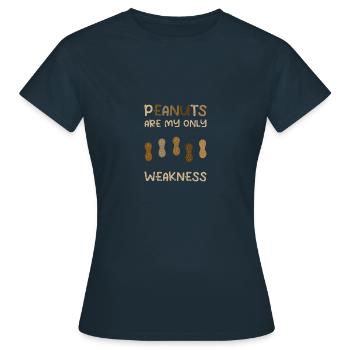 Peanut Allergy Nut Allergy Awareness - Women's T-Shirt - navy - Front - AI Model Female 172 dark (172cm)