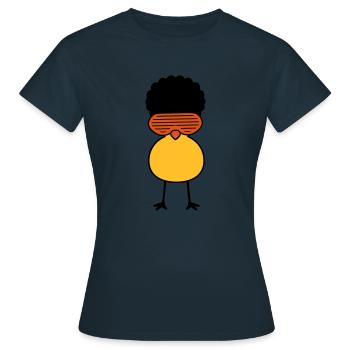 Funky Chick - T-shirt Femme - marine - Devant - AI Model Female 172 dark (172cm)