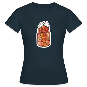 Piment piquant - T-shirt Femme - marine - Devant - AI Model Female 172 dark (172cm)