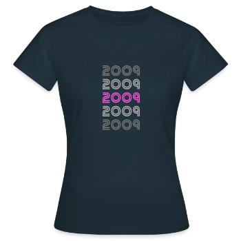 Style 2009 - T-shirt Femme - marine - Devant - AI Model Female 172 dark (172cm)