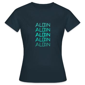Junge Albin - Frauen T-Shirt - Navy - Vorne - AI Model Female 172 dark (172cm)