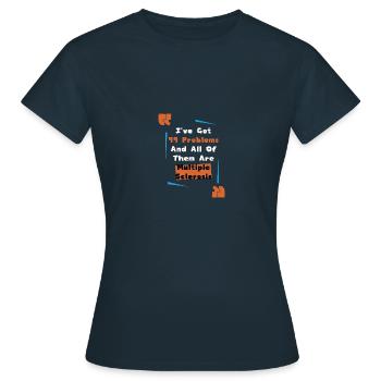 Handicap Handicap Cadeau Handicap - T-shirt Femme - marine - Devant - AI Model Female 172 dark (172cm)