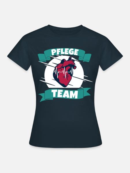 Pflege team - Frauen T-Shirt - Navy