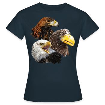 Oiseaux de proie - T-shirt Femme - marine - Devant - AI Model Female 172 dark (172cm)