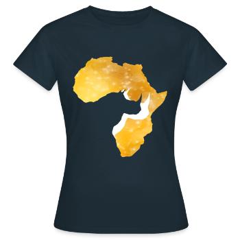 Rhino Afrika Africa - Frauen T-Shirt - Navy - Vorne - AI Model Female 172 dark (172cm)