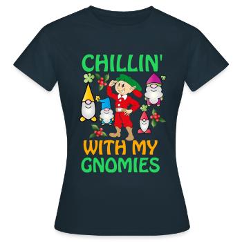 Merry Christmas, Merry Christmas, Merry Xmas - Women's T-Shirt - navy - Front - AI Model Female 172 dark (172cm)