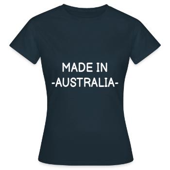 Australia - Women's T-Shirt - navy - Front - AI Model Female 172 dark (172cm)