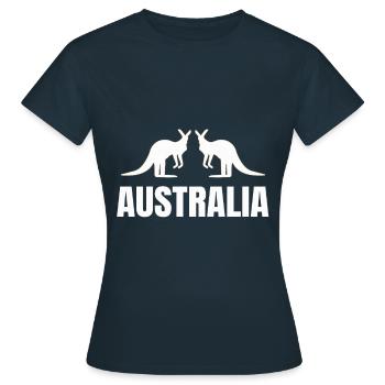 Australia - Women's T-Shirt - navy - Front - AI Model Female 172 dark (172cm)