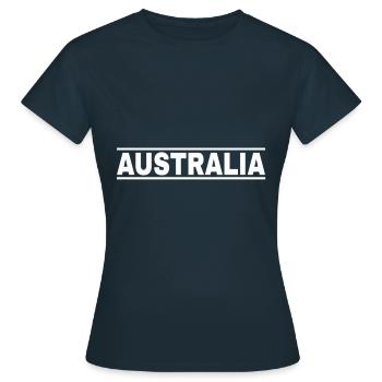 Australia - Women's T-Shirt - navy - Front - AI Model Female 172 dark (172cm)