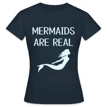 Mermaids - Women's T-Shirt - navy - Front - AI Model Female 172 dark (172cm)