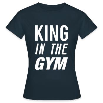 gym - T-shirt Femme - marine - Devant - AI Model Female 172 dark (172cm)