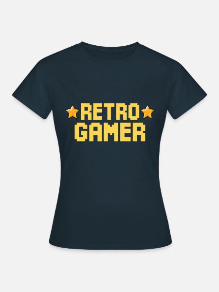 retro gamer - Frauen T-Shirt - Navy