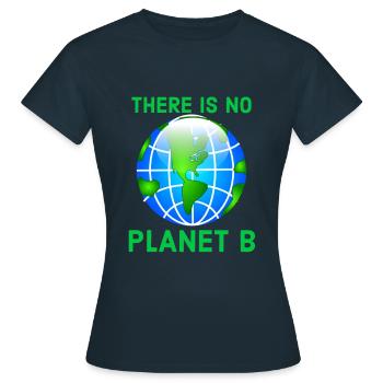 Environnement, Changement climatique, Changement climatique - T-shirt Femme - marine - Devant - AI Model Female 172 dark (172cm)